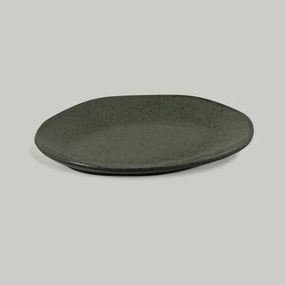 Conjunto de Pratos de Sobremesa Ovais Orgânico Greenery 22,5cm 6 Peças Porto Brasil Verde
