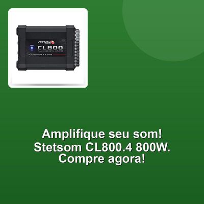 Amplificador Digital Stetsom Cl800.4 800w