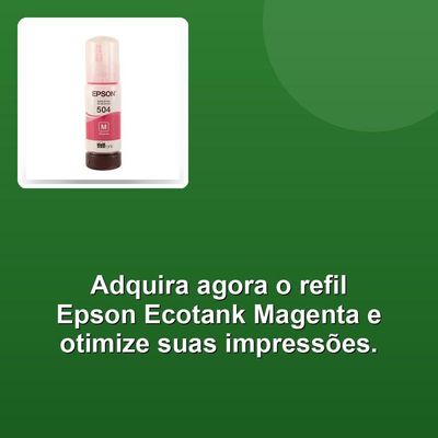 Refil De Tinta Epson T504322 Ecotank Magenta