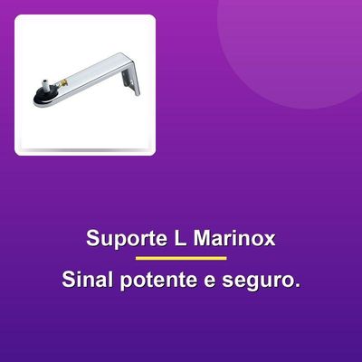 Suporte L Antena Maria Mole Marinox Aquário B-3035
