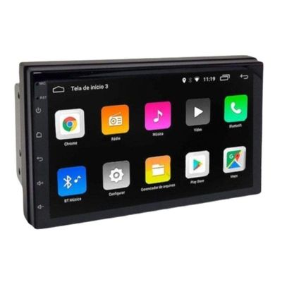 Central Multimídia Saveiro G5 Câmera Ré Bluetooth Espelha