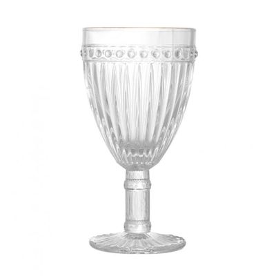 Taça de Agua de Vidro Filete Dourado Empire 325 ml - Lyor