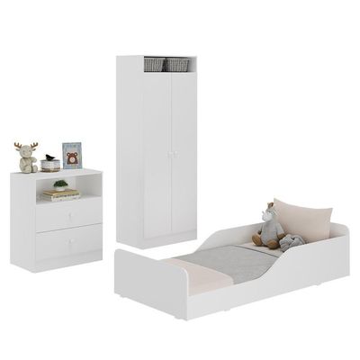 Quarto Infantil Completo Colchão Incluso Multimóveis Branco