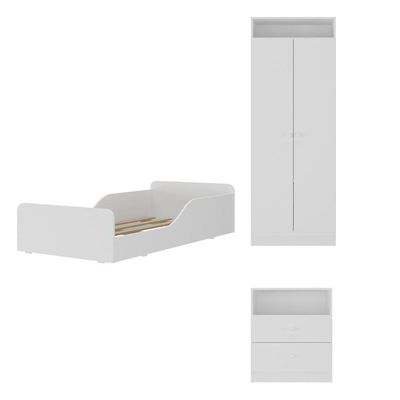 Quarto Infantil Completo Colchão Incluso Multimóveis Branco