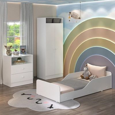 Quarto Infantil Completo Colchão Incluso Multimóveis Branco