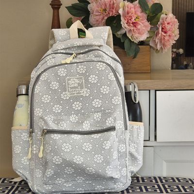 Mochila Feminina Escolar Ecológica Floral XFP01938 rosa