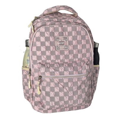Mochila Feminina Escolar Ecológica Floral XFP01938 rosa