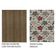 Conjunto Sala De Jantar Mesa Tampo De Vidro 6 Cadeiras Rustic-hibiscos Isla Madesa Rustic-hibiscos
