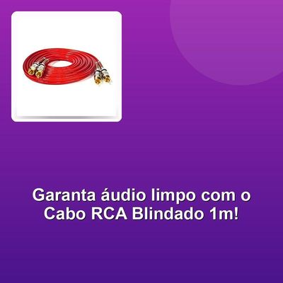 Cabo Rca 2x2 Nwt Profissional Blindado Vermelho 1m