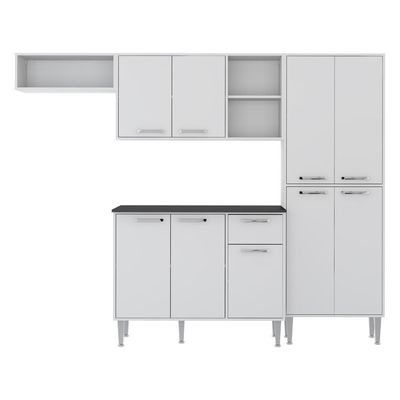 Cozinha Completa Compacta Xangai Plus Multimóveis Branco