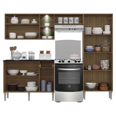 Cozinha Compacta C/ 2 Leds 3 Pçs Pequim Multimóveis V3412