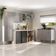 Armário De Cozinha Compacta Modulada Versatile Multimóveis Mp2302 Branco/lacca Fumê Branco/lacca Fumê