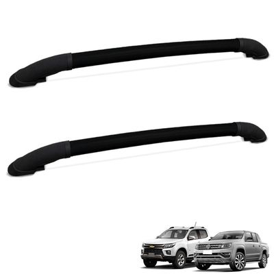 Rack Teto Longarina S10 Frontier Hilux Amarok Elegance Aço Carbono Preto Bepo
