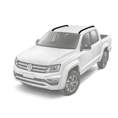 Rack Teto Longarina S10 Frontier Hilux Amarok Elegance Aço Carbono Preto Bepo