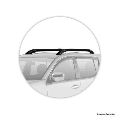 Rack Teto Longarina S10 Frontier Hilux Amarok Elegance Aço Carbono Preto Bepo