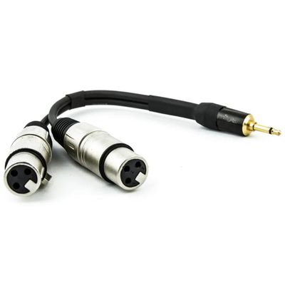 Cabo P2 Mono para 2 XLR Femea 30 cm