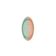 Travessa Porcelana Tigela Oval Pequena Verde Laranja 1un