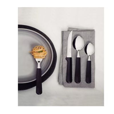 Faqueiro Inox 24Pcs Tulum Preto Tramontina 23299089