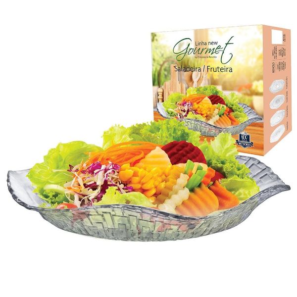 Saladeira Ruvolo Bari em Vidro Transparente