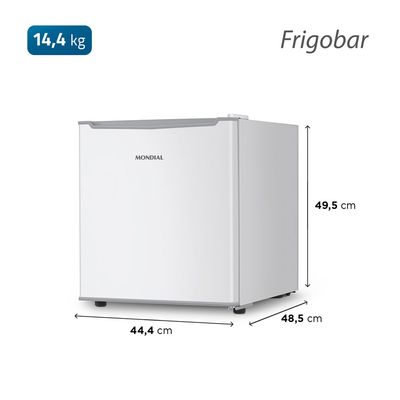 Frigobar Mondial 46 Litros Porta Reversível Branco FGB-01-W50 220V