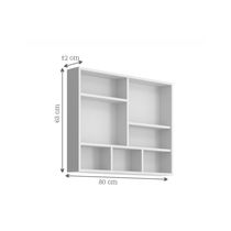 Espelheira Para Banheiro 2 Portas 80Cm Cr10076 Branca