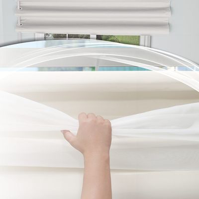 Cortina Bella Janela Pratika Lisa 2,60x1,70m Branca