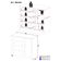Cômoda Infantil 95cm 1 Porta E 4 Gavetas Encanto Multimóveis Mp4449 Madeirado/branco Madeirado/branco