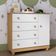 Cômoda Infantil 95cm 1 Porta E 4 Gavetas Allegra Multimóveis Mp4444 Madeirado/branco Madeirado/branco