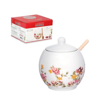 Meleira em Porcelana Le Jardin 350ml Hauskraft Estampado