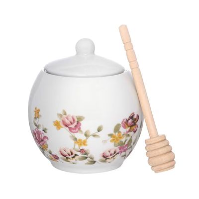 Meleira em Porcelana Le Jardin 350ml Hauskraft Estampado