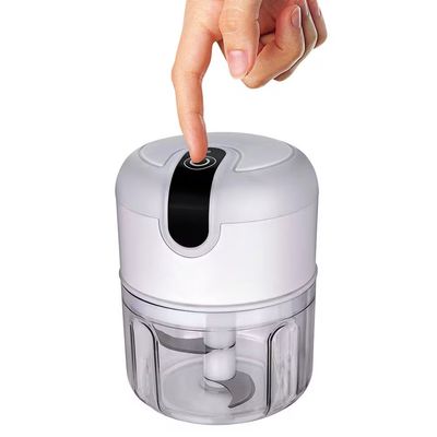 Mini Processador de Alimentos 3 Lâminas Cabo USB Euro Branco