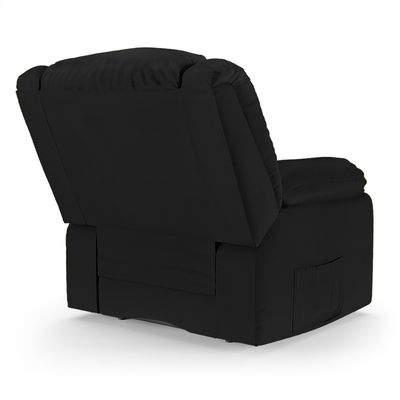 Poltrona do Papai Reclinável Melim Controle Power Elétrico PU Preto FH1 - D'Rossi