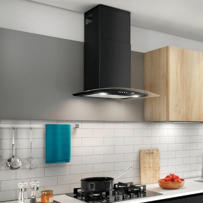 COIFA FRANKE CLASSIC DE PAREDE EM AÇO INOXIDÁVEL PRETO 60CM 220V 18799