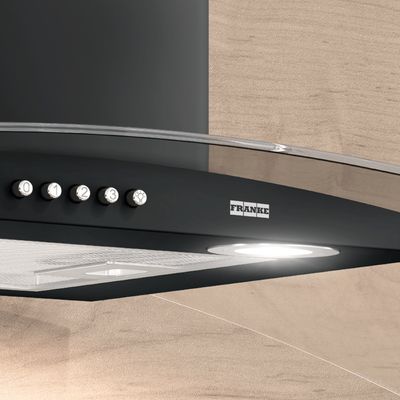 COIFA FRANKE CLASSIC DE PAREDE EM AÇO INOXIDÁVEL PRETO 60CM 220V 18799