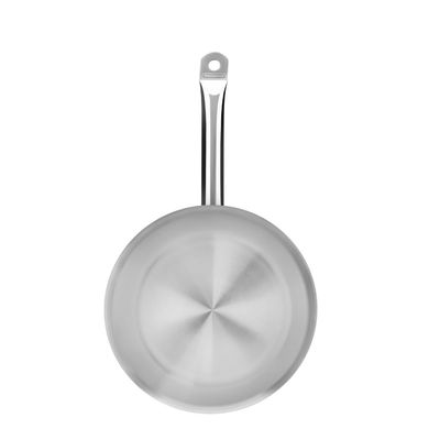Frigideira Tramontina Professional Rasa em Aço Inox Fundo Triplo com Cabo 20 cm 1,1 L