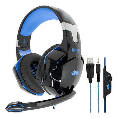 Headset Over-Ear Knup com Redução de Ruído Gamer