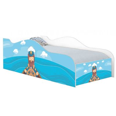 Mini Cama Infantil 157,5x72,5cm com Proteção Lateral Personagens Marinheiro K02 - D'Rossi
