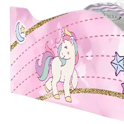 Cama Solteiro Infantil 197x91,5cm para Quarto Personagens Unicórnio K02 - D'Rossi