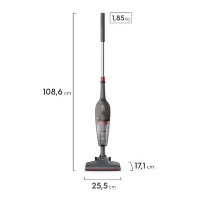 Aspirador de Pó Vertical com Fio Electrolux 1450W 2 em 1 Ultra Filtro HEPA Cinza (STK15) 220V