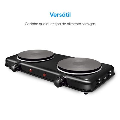 Fogão Elétrico Cooktop Portátil 2 Bocas - 220V