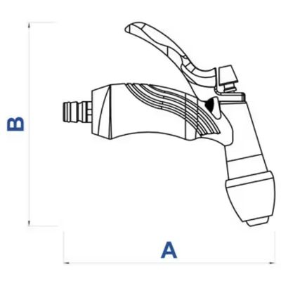Hidropistola Multifunção com 7 Jatos Reguláveis Tramontina Verde