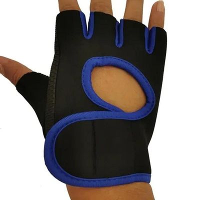 Par De Luva Profissional Academia Esporte Treino Musculação Ciclismo Exercícios Cor:preto