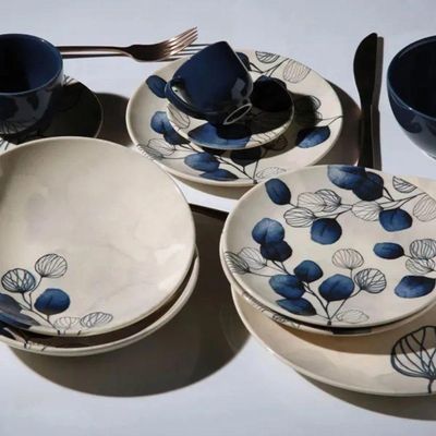 Conjunto De Pratos Rasos 06 Peças Coup New Blue Porto