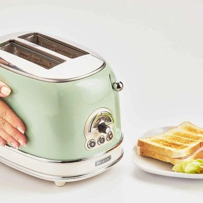 Torradeira Elétrica Ariete Vintage Verde 6 Níveis 750w 110v - Linha Retrô Modelo 155