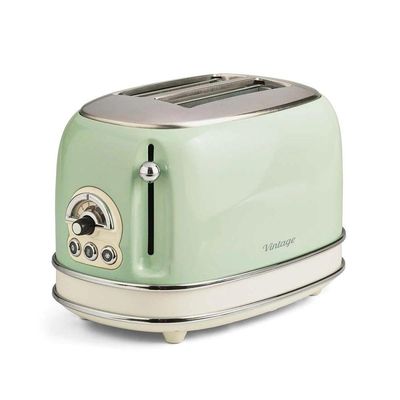 Torradeira Elétrica Ariete Vintage Verde 6 Níveis 750w 110v - Linha Retrô Modelo 155
