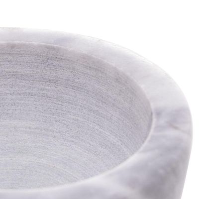 Pilão E Socador 12 Cm Em Mármore Marin Lyor