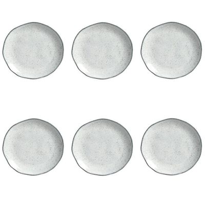 Conjunto De Pratos De Sobremesa 06 Peças Orgânico Echo Porto Brasil