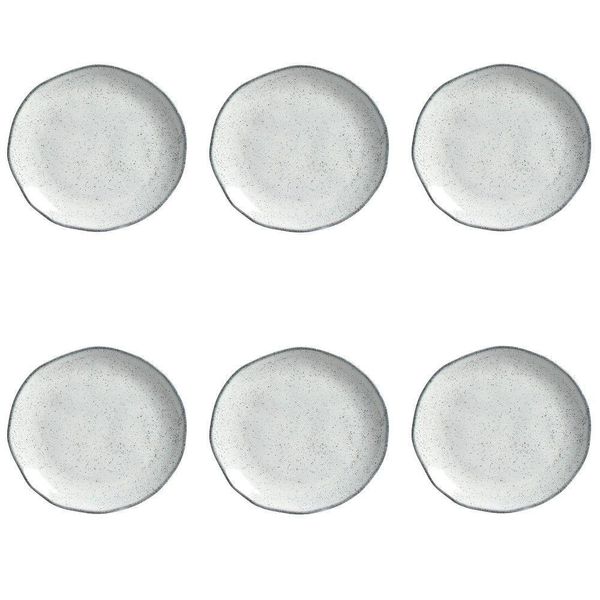 Conjunto De Pratos De Sobremesa 06 Peças Orgânico Echo Porto Brasil