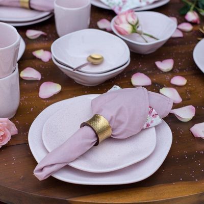 Aparelho De Jantar 20 Peças Pink Sand Oxford