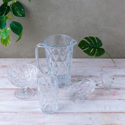 Jarra De Vidro Para água/suco Diamonds 1 L Lyor